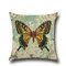 Home Cute Butterfly Linen Pillow Sofa Pillow Office Siesta Pillow - #5