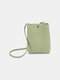 حقيبة دلو صغيرة من البولي يوريثان للنساء هاتف حقيبة حقيبة Crossbady - أخضر
