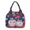 Owl Lunch Box Bag Storage Lunch Bag Cute Animal Pattern Hand Weaving Cloth Lunch Bag Handbag - #4