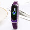 Fashion Simple Men Woman LED Digital Watch Luminous Sensor Waterproof Fitness Electronic Watch - Purple