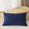 Solid Color Velvet Cushion Waist Pillowcase Nordic Home Long Waist Pillowcase - Dark Blue