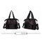 Women Large Capacity Handbag Tote Bag Light Weight Oxford  Shoulder Bag - Black