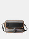 Menico Unisexual Oxfords Cloth Casual Large Capacity Messenger Bag Durable Adjustable Strap Crossbody Bag - Gray