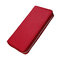 RFID Antimagnetic Genuine Leather Multi-Slots Phone Bag Clutch Bag Long Wallet For Women Men - Red