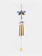 1 PC Colorful libellule colibri pendentif cloche Tube carillons à vent intérieur extérieur jardin décor à la maison ornements - #05