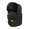 Mens Womens Winter Warm Lei Feng Hat Cotton Fleece Thick Windproof Outdoor Skiing Face Mask Cap - Black