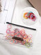 100 Pcs/Set Trendy Simple Multicolor Solid Color Circle-shaped Rubber Cloth Hair Band Hair Accessories - #11