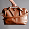 Men Casual Multifunction Large Handbag Travel Crossbody Bag - Brown