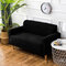 Winter Thickened Spandex Elastic Stretch Sofa Cover Slipcover Couch 1/2/3/4 Seater - Black