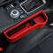 Leather Car Seat Gap Storage Box Pocket Organizer for Wallet Phone Coins Cigarette Keys Cards - Red