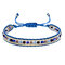 10 Colors Bohemian Crystal Beaded Bracelet Multilayer Rope Telescopic Adjust Women Bracelet - 10
