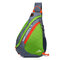 Men Nylon Light Waterproof Outdoor Climbing Chest Bag Shoulder Bag Crossbody Bags - Green