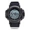 スポーツのスマートな腕時計の人のための防水歩数計の高度計のメッセージリマインダー - ブラック