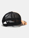 Unisex Mesh Fashion Geometric Printed Sunshade Breathable Baseball Hat - Orange-1