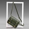 Women Vintage Solid Crossbody Bag Mini Phone Bag - Green