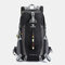 Men 40L Polyester Waterproof Light Weight Large Capacity Sport Hiking Travel Backpack - Black