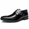 Men Leather Metal Buckle Non Slip Business Casual Formal Dress Shoes  - Black