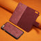 Men And Women 2PCS Trifold 3 Card Slot Phone Bag For iPhone Magnetic Set Purse  - Red