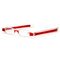 Women Mens Foldable 360 Degree Rotation Reading Eyeglass Light Weight Portable Presbyopic Glasses - Red