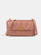 Women PU Leather 12 Card Slots Money Clips 6.5 Inch Phone Bag Crossbody Bag - Pink