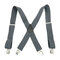 5cm*125cm Plus Size Clip-on Suspenders Four Clips  Adjustable Braces  Oversize Braces  - Gray