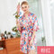 Simulation Ssilk Pajamas Short Sleeves Home Service Robe - Pink