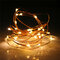 3M 4.5V 30 LED Bateria Operated Silver Fio Mini Fairy String Light Multi-Color Christmas Party Decor - Amarelo