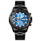 Business Style Edelstahl wasserdicht Datumsanzeige Männer Handgelenk Watch Quarz Watches - 05
