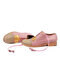 Women Tassel Decor Slip Resistant Casual Ladies Creepers Brogue Shoes - Pink