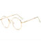Men Women Ultra-light Optical Mirror Radiation Protection Eyeglasses Clear Lens Glasses - Gold