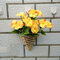 フラワーバイオレットの壁アイビーフラワーハンギングバスケット造花の装飾オーキッドシルクフラワーつる - ＃4