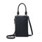 حقيبة يد نسائية كبيرة سعة متعددة الفتحات هاتف حقيبة طويلة المحفظة - أسود