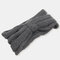 Women Weave Knit Crochet Handmade Woolen Knot Turban Hairband Headband Headwrap - Gray
