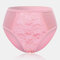 Plus Size Sexy See Through Lace High Waisted Panties - Pink