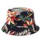 Printed Double-sided Wearable Sun Hat Summer Outdoor Collapsible Bucket Cap - #01