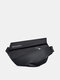 Men Casual Oxford Waterproof Wear-Resistant Crossbody Bag Shoulder Bag - Black