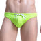 Sexy Casual Beach Solid Color Bikini Swimwear for Men - Green