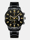 13 Colors Men Business Watch Inlaid Diamond Decorated Pointer Calendar Quartz Watch - #01