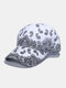 Unisex Dacron Paisley Print Trendy Punk All-match Adjustable Outdoor Sunshade Peaked Caps Baseball Caps - White