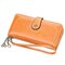 Women Long Chain Purse National Card Holder Wallet Clutch Bag - Yellow