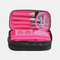 Travel Solid Brush Storage Bag Makeup Bag - Red