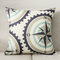Orange Abstract Pattern Cotton Linen Pillow Case Home Fabric Sofa Mediterranean Cushion Cover - #4