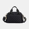 Women Argyle Large Capacity Crossbody Bag Handbag Shoulder Bag Satchel Bag - Black