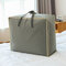 حقيبة تخزين غير منسوجة لحاف تتحرك رزمة حقيبة ملابس مقاومة للرطوبة - اللون الرمادي