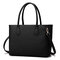 QUEENIE حقيبة تسوق كاجوال متعددة الوظائف للنساء من QUEENIE حقيبة كتف صلبة - أسود