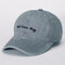 Women Mens Washed Bad Hair Day Embroidery Letters Baseball Hat Casual Retro Visor Cool Hat  - Grey