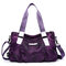 Women Nylon Large Capacity Handbags Bags - Purple