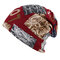 Women Colorful LOVE Hip-Hop Beanie Hat Multi-function Warm Scarf Slouchy Baggy Bonnet Hat - Wine Red