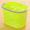 Portable Shopping Tote Basket Table Kitchen Storage Box Hand-held Bathroom Storage Baskets  - Green
