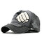 Unisex Fist Versatile Cap Washable Worn Adjustable Baseball Cap Breathable Cotton Sun Hat - #02